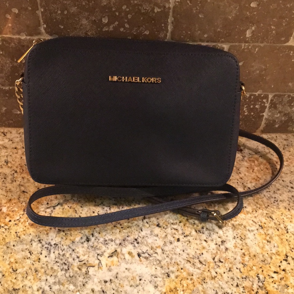 Michael Kors Navy Crossbody Bag